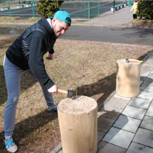 Аттракцион "Забей гвоздь"